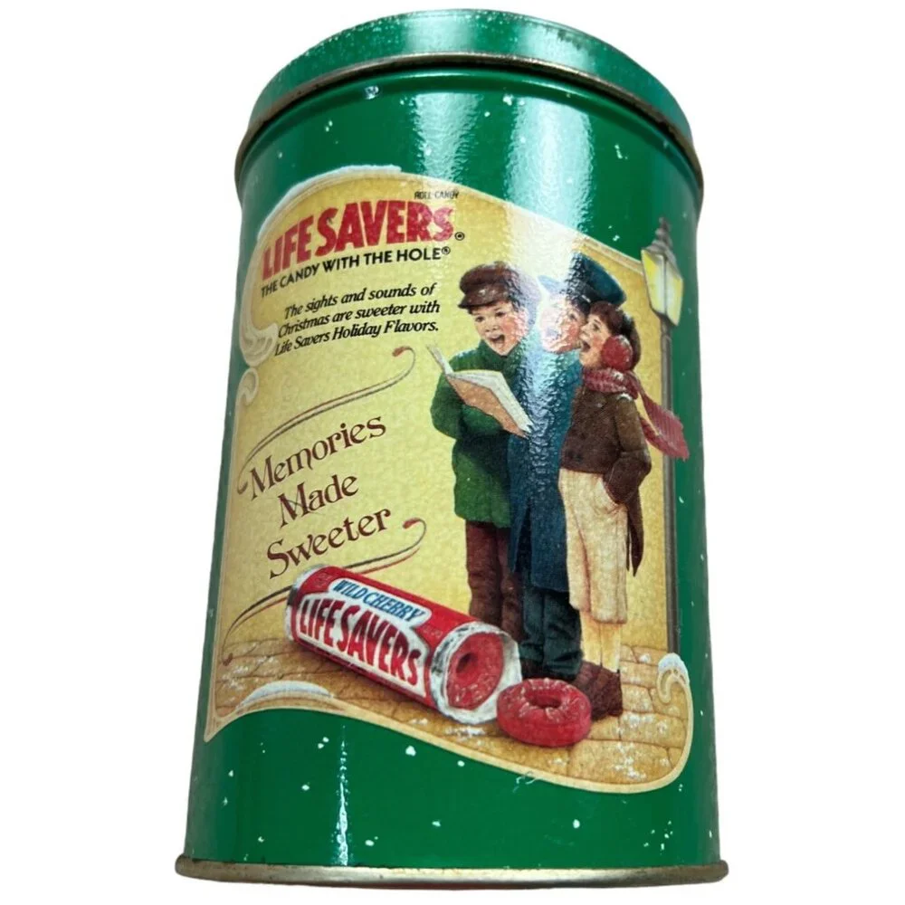 LIFE SAVERS Candy Tin Box Holiday Keepsake 1990 Empty